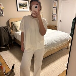 Women’s Short Sleeve Tee in Cream - Classic Everyday Staple